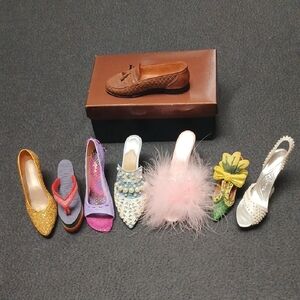 Lot Of 8 Ceramic Shoes